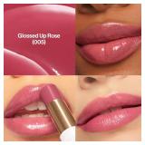 REVLON Super Lustrous Glass Shine Balm, Hydrating Tinted Lip Balm with Hyaluronic Acid, Aloe & Rose Quartz, 005 Glossed Up Rose, 0.11 oz