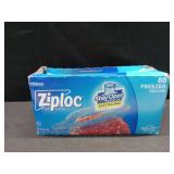 Ziploc Gallon Food Storage Freezer Bags, Stay Open Design, Easy to Fill, 80 count