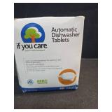 If You Care Dishwasher Tablets 40 Count - Powerful, Plant Based, Concentrated, Biodegradable, Natural Dish Cleaner Detergent, Dishwashing Soap Tabs (34 TABLETS TOTAL)