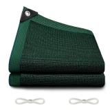 Glieskir 90% Blackish Green Shade Cloth for Garden, 3.3x6.5FT Resistant Garden Sun Shade Net, Durable Mesh Shade Tarp with Reinforced Grommets for Greenhouse, Plant, Chicken Coop, Pergola, Canopy