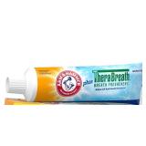 ARM & Hammer Toothpaste Plus TheraBreath Breath Fresheners, ICY Mint Flavor, Teeth Whitening Toothpaste, Anticavity Fluoride for Bad Breath, 5.5 Oz (Pack of 2)