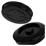 Carlisle FoodService Products 047503 Stackable Tortilla Server w/Lid, 7-1/4\" / 2\", Black