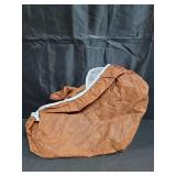 LUSHVIDA Round Waterproof Table Cover Elastic Vinyl Fitted Tablecloth Elastic Edged Plastic Table Cloth (Pine, Best for Up to 45\"-56\" Round)