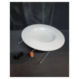 Juno RB56SC RGBW MW L/SKTWHIP M6 RetroBasics Smart Recessed LED Trim Kit, Tunable White 2700K - 5000K, RGBW Color Changing, Smooth Trim, Matte White, 5-Inch to 6-Inch