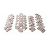 Scotch Felt Pads 162 PCS Beige, Felt Furniture Pads for Protecting Hardwood Floors, Round, Assorted Sizes Value Pack, Self-Stick design, Protecting from nicks, dents and scratches (SP845-NA)