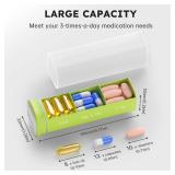 KOVIUU Weekly Pill Organizer 3X a Day, Detachable Pill Box 7 Day, Large 3 Times Daily Pill Case, Travel Pill Container Holder, Week Medication Dispenser Pillbox for Vitamin Supplement Medicine, White