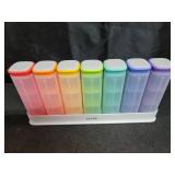 KOVIUU Weekly Pill Organizer 3X a Day, Detachable Pill Box 7 Day, Large 3 Times Daily Pill Case, Travel Pill Container Holder, Week Medication Dispenser Pillbox for Vitamin Supplement Medicine, White