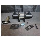 Kwikset Casey Interior Passage Door Handle, Lever For Closet and Hallway Doors, Reversible Non-Locking Handle Lever, Matte Black , with Microban Protection