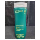 ATTITUDE Body Wash, EWG Verified Shower Gel, Dermatologically Tested, Plant and Mineral-Based, Vegan Personal Care Products, Earl Grey & Fresh Cucumber, 16 Fl Oz