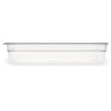 Carlisle FoodService Products Plastic Food Pan 1/3 Size 2.5 Inches Deep Clear