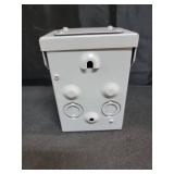 ENERLITES NEMA TT-30R Power Outlet  Outdoor Receptacle Box  30 Amp RV Travel Trailer  2 Pole  3-Wire Grounding  30A 125 VAC  60 Hz  63300M  Black