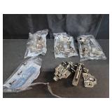 DecoBasics Half Overlay Soft Close Cabinet Hinges for Kitchen Cabinets (10 Pcs)-105° Frameless Concealed Cabinet Door Hinge -6 Way Adjustability & Clip on Plate for Easy Installation