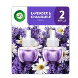 Air Wick Plug in Scented Oil Refill, 2ct, Lavender & Chamomile, Essential Oils, Air Freshener