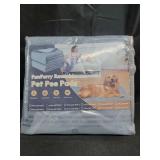 FunFurry Washable Pee Pads for Dogs - 4 Pack Reusable Pee Pads Waterproof Puppy Pads Pet Training Pads Super Absorbent with Dog Paw Shape Non-Slip Backing (Light Grey, 18\" X 24\" - 4 Pack)