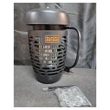BLACK+DECKER Bug Zapper Electric Lantern with Insect Tray, Cleaning Brush, Light Bulb & Waterproof Design for Indoor & Outdoor Flies, Gnats & Mosquitoes Up to 625 Square Feet