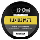 Axe Styling Messy Look Medium Hold Low Shine Flexible Hair Paste - Travel Size - 2.64oz
