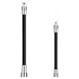 NEIKO 00239A Flexible Extension-Bar Set, 1/4-Inch and 3/8-Inch Drives, Flexible Socket Extension Bars, 2-Piece Set