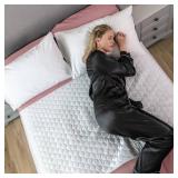 Hygge Sheets Organic Washable Incontinence Bed Pads with Tucks - 100% Waterproof Reusable Mattress Protector Underpads - Rayon derived from Bamboo - King