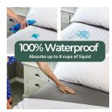 Hygge Sheets Organic Washable Incontinence Bed Pads with Tucks - 100% Waterproof Reusable Mattress Protector Underpads - Rayon derived from Bamboo - King