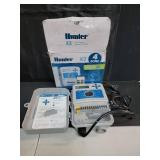 Hunter X2 4 Zone Sprinkler Controller, Outdoor Irrigation Timer for Lawn and Garden, Smart Watering with Weather-Based Scheduling and Cycle and Soak, Smart Controller Ready with Optional WiFi Modulea 