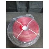 Dalom 0.065 inch 1 Pound by 636ft Round String Trimmer Line, WeedEater String 1.6 mm / 065\" (Red)