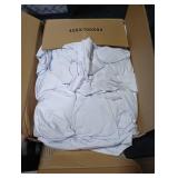 4pk Spandex Table Covers White 24x48in