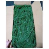 Hananona 2 Pcs 6 Ft Artificial Norfolk Pine Garlands, Real Touch Winter Pine Garland, Green Artificial Greenery Garland for Table, Mantle, Wall, Indoor, Outdoor Christmas Decorations (2, 6 FT)