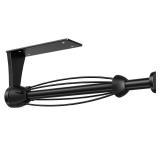 Paper Towel Holder Under Cabinet, Single Hand Operable Wall Mount with Damping Effect, Self-Adhesive or Drilled for Kitchen Bathroom, Black