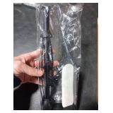 Paper Towel Holder Under Cabinet, Single Hand Operable Wall Mount with Damping Effect, Self-Adhesive or Drilled for Kitchen Bathroom, Black