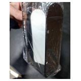 Paper Towel Holder Under Cabinet, Single Hand Operable Wall Mount with Damping Effect, Self-Adhesive or Drilled for Kitchen Bathroom, Black