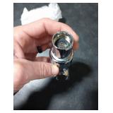 OFFO Shower Head Holder for Handheld Shower Head, Adjustable Shower Arm Mount for Connecting Shower Arm and Shower Hose, 1/2 Inch IPS Female Inlet and Male Outlet, Chrome Finish