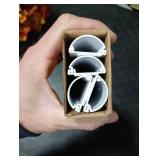 ZhiYo 68in D Cord Hider for Wall Mount TV, Self-Adhesive Cable Hider Kit, PVC Cord Covers for Wires on Wall, White Cable Raceway, Paintable Wire Hiders, 4 x 17 (L) - 1.2 (W) x 0.55 (H)