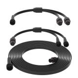 32FT Extension Cable Kit for Govee Permanent Outdoor Lighting,Extension Cable Compatible with Govee H705A H705B H705C H706A H706B H706C, IP68 Waterproof Rating(Black)