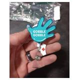 Tian Zhun Thanksgiving Badge Reel Retractable with Pendant Turkey Nurse Acrylic Badge Holder for RN ER NICU Nursing Medical Office