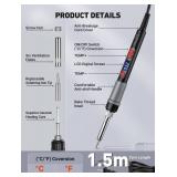 21-in-1 3D Printer Smoothing Tool Kit, 80W LCD Digital Adjustable Temperature Soldering Welding Iron Kit with Insert Brass Heatset Nuts & Soldering Tips, Fast Heating 3D Printing Modify Finishing Tool