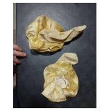 MKYSZLT Girls Glitter Ruffle Ankle Socks Cute Kids Double Lace Sparkling Flufffy Frilly Dress Socks for Toddler Little Girl (US, Age, 8 Years, 10 Years, gold - 1 pair)