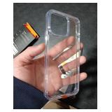 TORRAS Diamond Clear for iPhone 15 Pro Max Case [Anti-Yellowing][12FTMil-Grade Drop Protection] Shockproof Slim Protective Hard Back Soft Bumper with Airbag for iPhone 15 ProMax Case, Crystal Clear