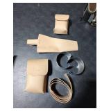 Yearntown 3 Pcs Halloween Costume for Women, Women Queen Cosplay Costume Open Cuff Bangle Bracelets Adjustable Belt with Pockets for Halloween Party Accessories