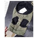 SCENEREAL Winter Dog Vest Coat with Harness Built In, Warm Puppy Jacket for Small Medium Dogs, Cold Weather Coat with Zipper, Fleece Puffer Vest Windproof Snow Clothes