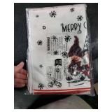 Artoid Mode Gnome Truck Merry Christmas Kitchen Towels Dish Towels, 18x26 Inch Holiday Believe Xmas Tree Winter Decoration Hand Towels Set of 4