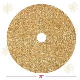 Mr. Pen- Christmas Tree Skirt, 36 inch, Gold, Christmas Skirts for Xmas Trees