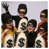 Eyllaaoo 2pack Money Bags money bag costume money bag props money bags decor for party11.8 x 15.7 Inches Money Bag Dollar Sign Carrying Sack for Bank Robber Pirate Cowboy Cosplay Theme Party