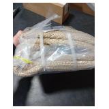 JMvicyroam Woven Blanket Basket,65L Large Rope Storage Bin with Handles, Organizer for Blankets Toys Book and Clothes, Laundry Basket for Living Room Bedroom Nursery,Oatmeal