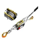 YATOINTO Come Along Winch 1 T Pulling Capacity 7 FT Steel Cable 2 Hooks Heavy Duty Ratchet Power Puller Tool with Dual Gears Automotive Hoist Cable Puller Ideal for Vehicle Rescue.