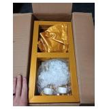 Liacere Wokceer Wedding Arch 7*8FT Round Backdrop Stand Gold Metal Circle Backdrop Stand Circle Balloon Arch Stand Frame for Birthday Party Bridal Shower Anniversary Ceremony Candy Tables Celebration