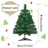 Gloreyan 22Inch Artificial Christmas Tree Green Tabletop Christmas Tree with Plastic Stand Mini Xmas Pine Tree for Party Supplies Indoor Outdoor Holiday Home Decoration