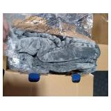 Bedsure Heated Blanket Throw Blanket - Fast Heating Electric Blanket, Soft Flannel Heated Throw with 4 Time Settings, 6 Heating Settings, Warm Gifts for Grandma & Grandpa & Seniors (50x60, Gre