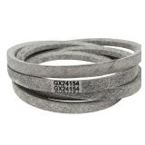 Showingo GX24154 Drive Belt Replacement for John Deere D105 E100 X105 X106-1/2 x 98 Heavy-Duty Aramid Cord Mower Deck Belt - Compatible with M118760 M41668 120 140 300 Series Tractors