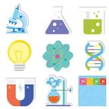 Geyee 18 Pads Funny Science Sticky Notes Cute Chemistry Note Pad Essentials Teacher Student Gifts Stationary Sticky Notepad Self Stick Memo Novelty Laboratory Notes Back to School Supplies