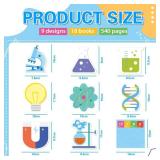Geyee 18 Pads Funny Science Sticky Notes Cute Chemistry Note Pad Essentials Teacher Student Gifts Stationary Sticky Notepad Self Stick Memo Novelty Laboratory Notes Back to School Supplies